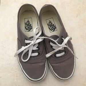 Vans Gray Off the Wall Sneakers (US Size 5.5 women/US size 4 men)